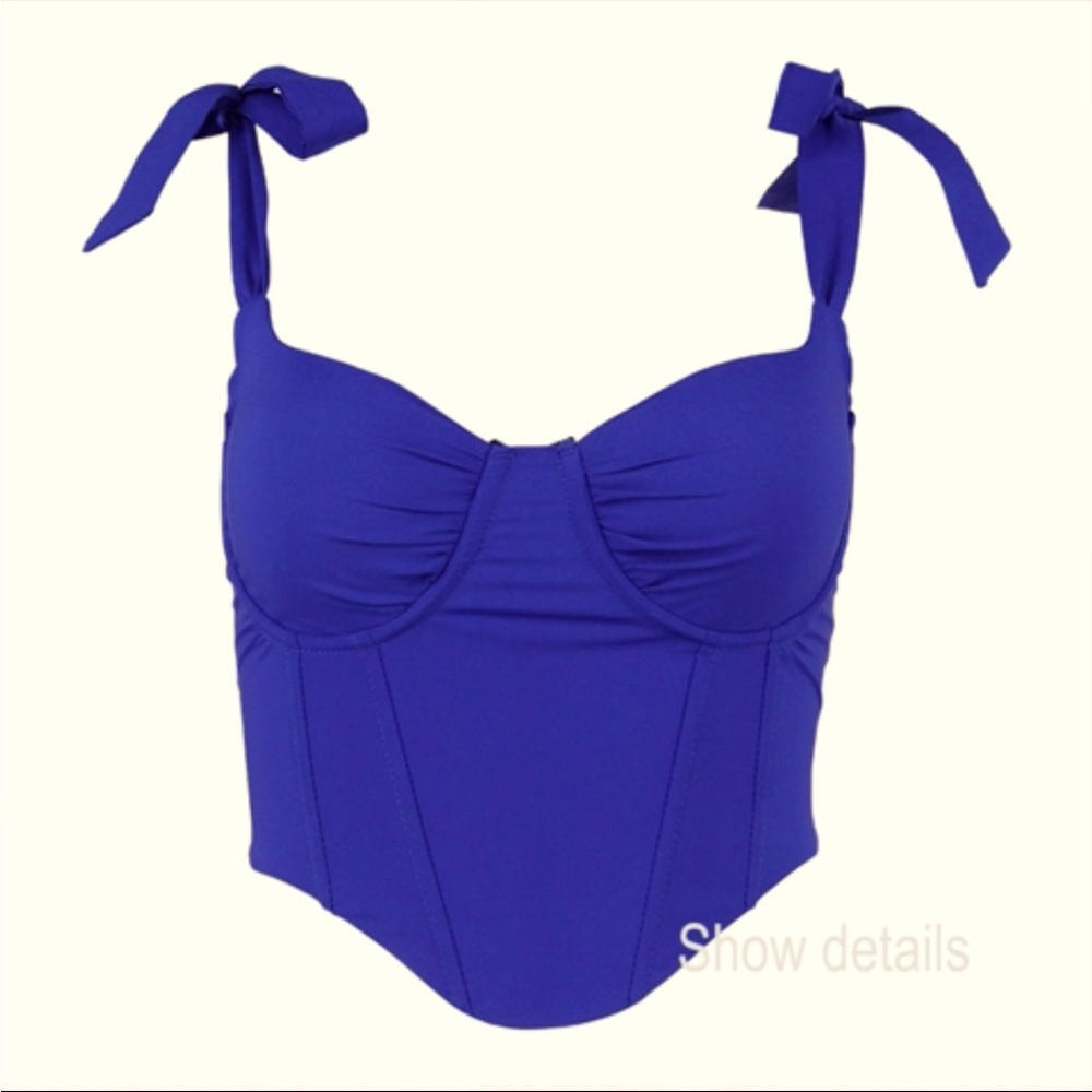 Parthea Corset, Royal Blue, Size XL